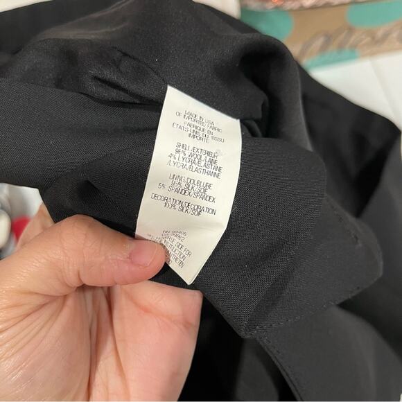 Theyskens’ Theory Black Blazer Structured “Justed” Wool Silk Womens Size 2 - Picture 9 of 10